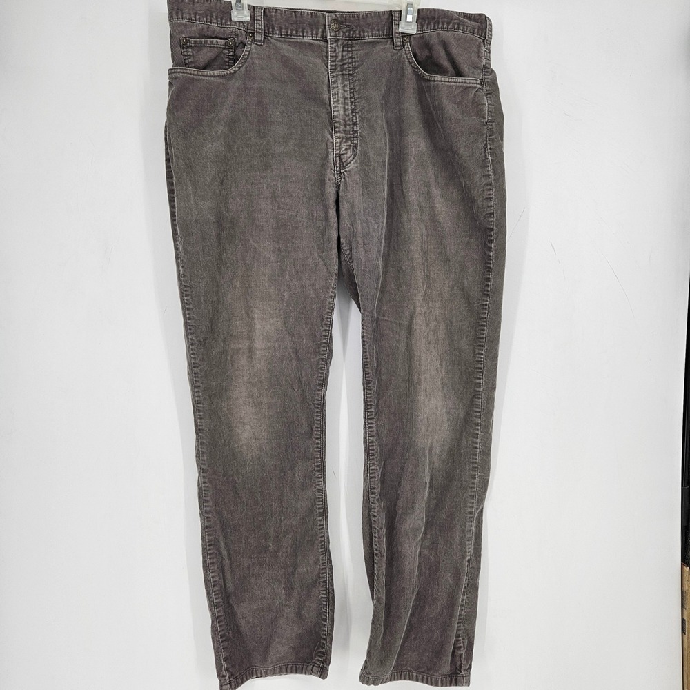 Vintage Polo Ralph Lauren Pants Mens 40 x 30 Gray Corduroy Casual Stretch